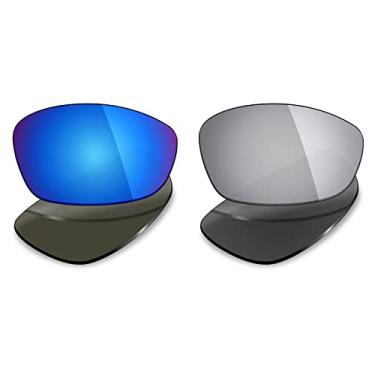 Imagem de 2 pares de lentes polarizadas de substituição da Mryok para óculos de sol Oakley Blender – Opções