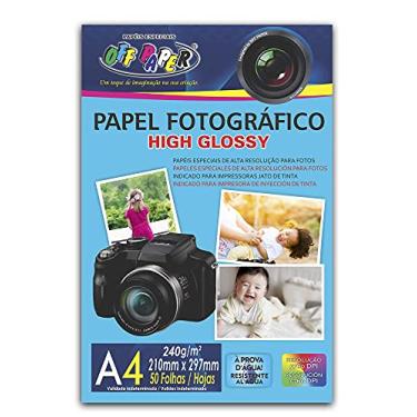 Imagem de Papel Fotográfico A4 240G, OFF PAPER, Pacote com 50 folhas