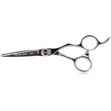 Imagem de Marco Boni Tesoura Profissional Anatomic Art Fio Navalha 5 5'' Aço Inox Parafuso Caveira 1847 1 Unidade