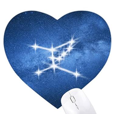 Imagem de Mousepad Honest Trustworthy Beautiful Lucky Stars coração Tapete de borracha para escritório