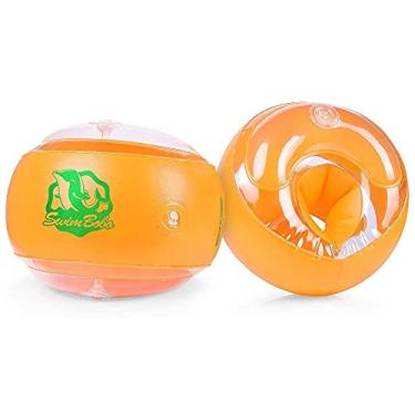 Imagem de Braçadeiras infláveis para natação com braço para crianças flutuantes para nadar, braços flutuantes (GG (40 kg???)