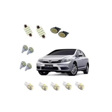 Imagem de Kit Lâmpada Led Honda New Civic 2013 2014 2015 2016 2017