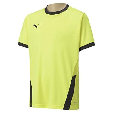 Imagem de PUMA Camiseta unissex juvenil Teamgoal 23 Jersey, amarelo fluorescente/preto, médio EUA