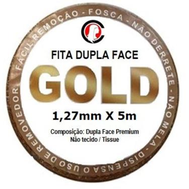 Imagem de Fita Adesiva GOLD Dupla Face Rolo 5m x 1,27cm