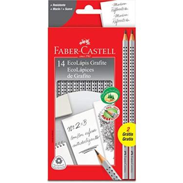 Imagem de Lápis Grafite Nº 2B Triangular, Faber-Castell, EcoLápis Grip 2001B, 2001B/F, 6 caixas com 14 Unidades cada