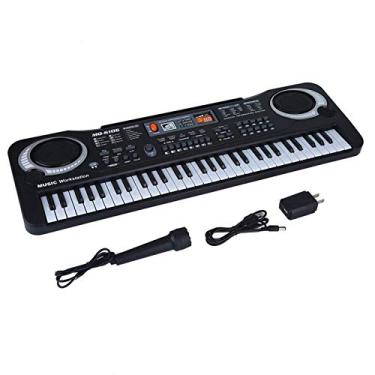 Piano digital multifuncional portátil para estudantes, 88 teclas, teclado  eletrônico dobrável, instrumento musical para crianças, 88