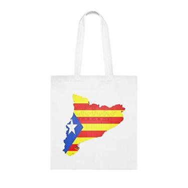 Imagem de Bolsa Catalonia, presente Catalunha, bolsa de ombro Catalunha, sacos reutilizáveis Catalunha, ideia de presente de cesta de Natal de aniversário, presente para ela, presente para ele,