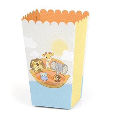 Imagem de Noah's Ark – Caixa de pipoca para chá de bebê ou aniversário, conjunto com 12