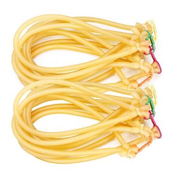 Imagem de 20 peças poderosas estilingue de pesca com tubo elástico de borracha para pesca no arco e caça estilingue faixas de substituição para arco flechas e arco estilingue dardos