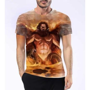 Imagem de Camisa Camiseta Tifão Mitologia Besta Zeus Olimpo Gaia Hd 7 - Estilo K