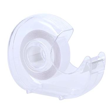 Imagem de fita de tecido,Fita dupla face, fita segura autoadesiva de 0,6 pol. x 16,4 pés, fita de carpete multifuncional de dupla face Fita de montagem larga para roupas (Roll light-proof paste)