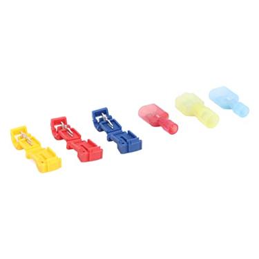 Imagem de Terminais de conexão rápida para fios elétricos totalmente isolados 60 peças conector de náilon crimpagem kit de conectores para projetos de fiação