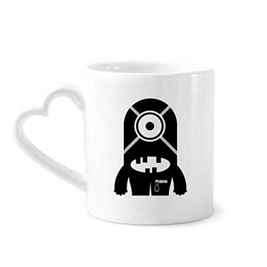Imagem de Copo de coração de vidro de cerâmica para café alienígena monstro alienígena universo