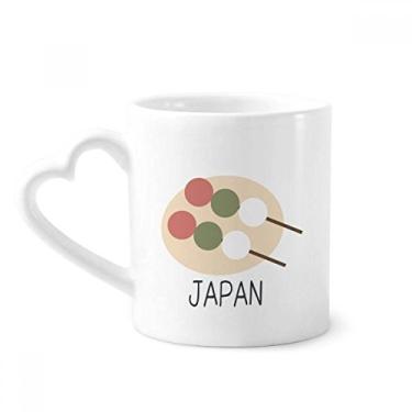 Imagem de Caneca tradicional japonesa com bola de lanche local café cerâmica copo de coração de vidro