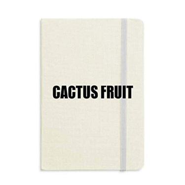 Imagem de Cacto frutas nome alimentos caderno capa dura diário clássico presente A5
