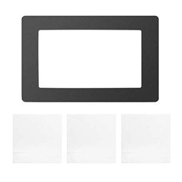 Imagem de LUGU Junta de LCD preta de 6,5 x 4,1 pol. Proteção cont der mamento de resina com panos -poei compatíveis com impresso Wanhao D7 P n P n-S de 5,5 polegadas LCD de resina 3D