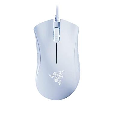 Imagem de DeathAdder Essential Wired Gaming Mouse Ergonômico Mouse com 6400DPI Sensor óptico 5 botões programáveis branco (versão 2021)