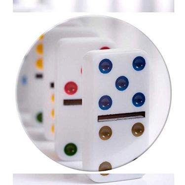 Imagem de Pai Gow Dominoes Dice Placa decorativa de porcelana Salver Prato de jantar