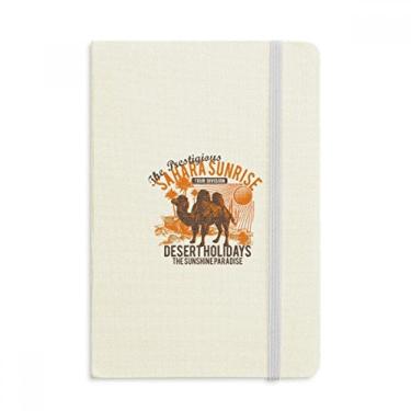Imagem de Sunshine Paradise Desert Holiday Camel Animal Notebook Oficial Tecido Rígido Diário Clássico