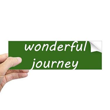 Imagem de DIYthinker Adesivo retangular A Wenderful Journey is Ahead para janela de notebook