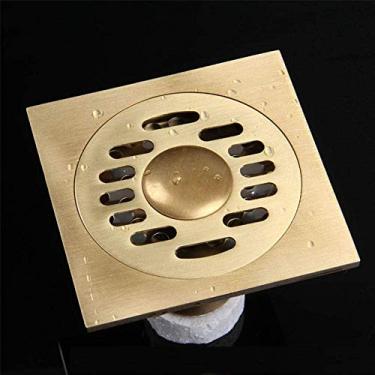 Imagem de Dreno de piso de chuveiro Ralo de resíduos Filtro Super grosso Cobre dreno de piso Desodorante Antibloqueio de piso Dreno de piso Dreno de piso Máquina de lavar Lavar Dreno de piso