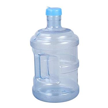 Imagem de BESPORTBLE Garrafa de água mineral de 5 litros de balde portátil de policarbonato com alça portátil para transporte de carro (5 L)