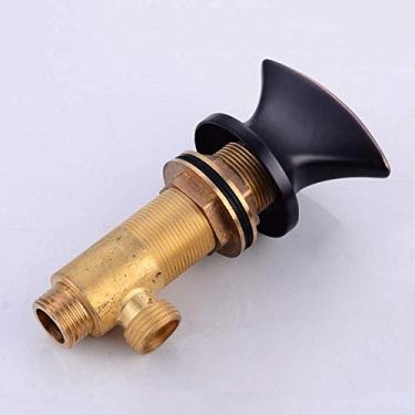 Imagem de Válvula de controle de interruptores de latão de água quente e fria para banheira conjunto de torneira, chuveiro de banheira, montagem sentada ou na parede, suporte duplo de controle duplo