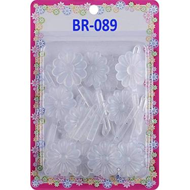 Imagem de (BR 89) - Tara Girls Self Hinge Plastic Bow Hair Barrettes Selection (BR 89)
