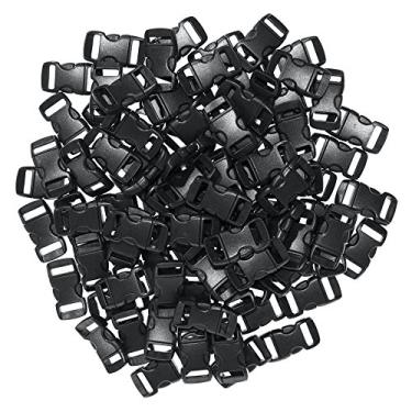 Imagem de Fivelas de liberação lateral – Fivelas contornadas de 9,5 cm – Ferramenta de artesanato ideal para coleiras de animais, mochilas, joias e acessórios caseiros e muito mais – Pacotes de 100 peças (turquesa)