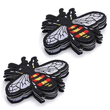 Imagem de Bee faça você mesmo artes artesanais para costurar, acessórios de mochilas, adesivos de tecido bordado, faça você mesmo artes bolsas, calças casacos para sapatos