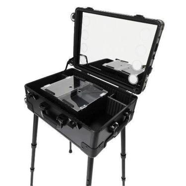Imagem de Maleta Maquiagem Camarim Profissional Bluetooth Com Mp3