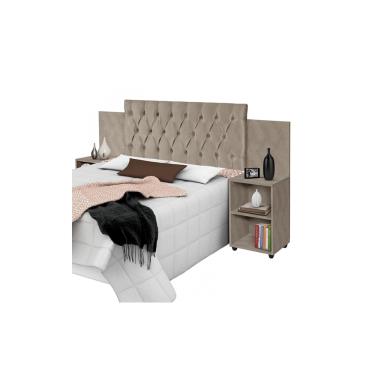 Imagem de Cabeceira Classic Expansível Casal Palha – Carmolar Móveis