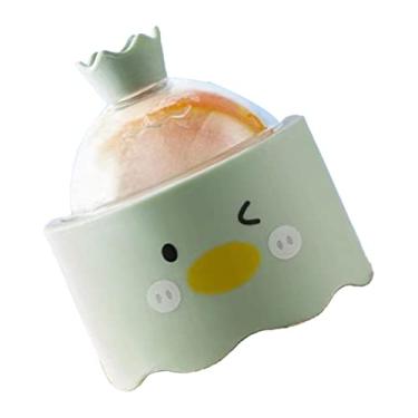 Imagem de Molde de esfera de gelo redondo de silicone, forma de desenho de fácil liberação, congelamento rápido, à prova de vazamento, molde de gelo redondo para casa (verde)