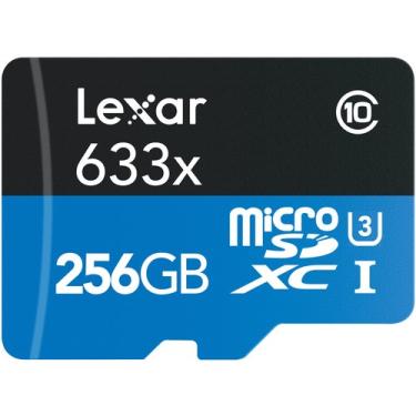 Imagem de Cartão de memória lexar micro sd xc 256GB uhs-i 100MB/S V30