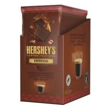 Imagem de Chocolate Hersheys Café, Espresso, Caixa Com 12 Barras 85G