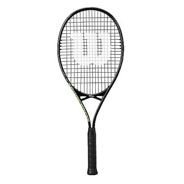 Imagem de Wilson Aggressor 112 raquete de tênis, alumínio, equilíbrio de cabeça leve (aderência), 297 g, 70 cm de comprimento, preto