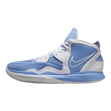 Imagem de Nike Kyrie Infinity 1 World 1 People DO9614-800 Safety Orange/Gorge Green/Sesame/Preto Sapatos de basquete masculinos, University azul/branco, 14