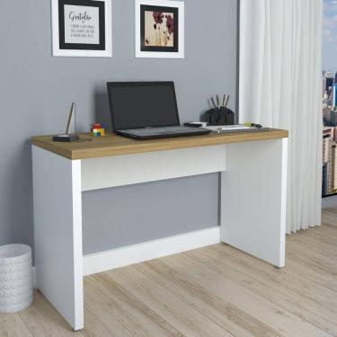 Imagem de Escrivaninha Mesa Para Home Office E Escritório Toq Artany Olmo/Branco