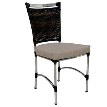 Imagem de Cadeira em Alumínio e Fibra Sintética JK Cozinha Edícula