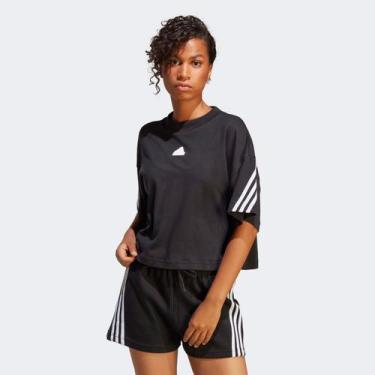 Imagem de Camiseta Adidas Future Icon Com Listra Feminino