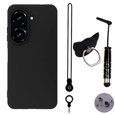 Imagem de TienJueShi Capa protetora de telefone para Asus Zenfone 9 5,9 polegadas TPU capa de silicone carteira etui gel borracha pele