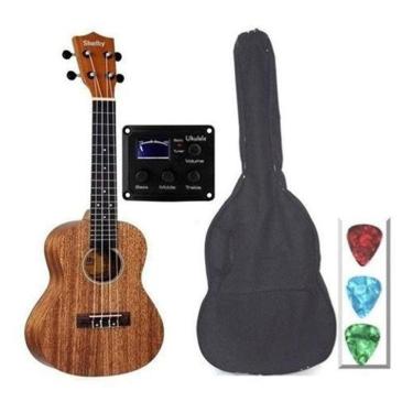 Imagem de Ukulele Shelby Su21Me Elétrico Afinador + Capa + Palheta.