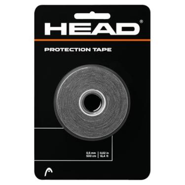 Imagem de HEAD Fita de proteção para raquete – Protetor de cabeça para raquete de tênis – Rolo de 40 cm, preto