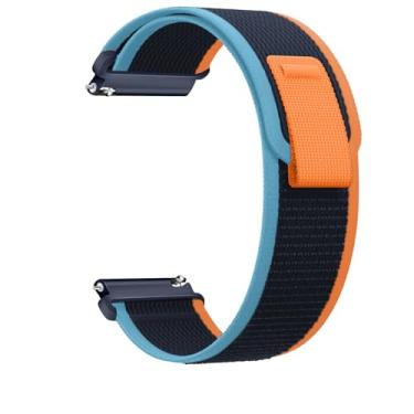 Imagem de Pulseira de nylon compatível com Samsung Galaxy Watch 7/FE/6/5 Pro 4 3/Watch 4 6 Classic/Active/Gear S2 S3 Frontier, pulseira esportiva de 20 mm e 22 mm para Galaxy Watch de 47 mm, 43 mm, 45 mm, 40