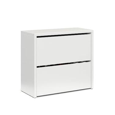 Imagem de Sapateira Organizadora Basculante Articulada 2 Gavetas Hall De Entrada Quarto MEL (Branco)