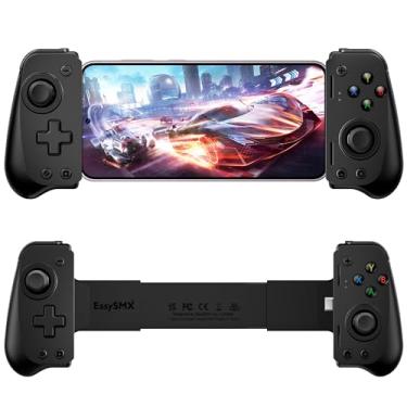 Imagem de EasySMX M10 Type-C Mobile Gaming Controller for Android & iPhone 15 Series (USB-C), iphone 15 Gaming Controller with Hall Effect Joysticks/Hall Trigger, Plug & Play, Low Latency, No Bluetooth Require