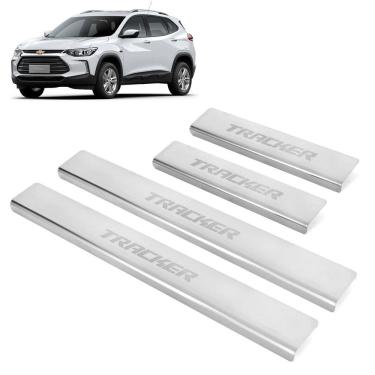 Imagem de Soleira aço inox 4 porta  brasikar tracker 2022