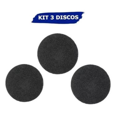 Imagem de 3 disco preto para enceradeira remover 410mm 3m scotch-brite