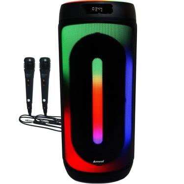 Imagem de Caixa Som Amplificada Bluetooth 1600W Rms Woofer Mp3 Usb Tws Bivol ACA 1601 Festa II + 2 Microfones