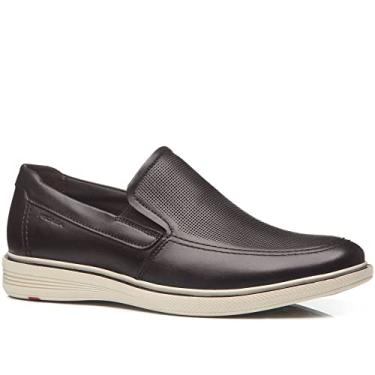 Imagem de Sapato Masculino Pegada Slip On em Couro Marrom - 42